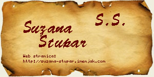 Suzana Stupar vizit kartica